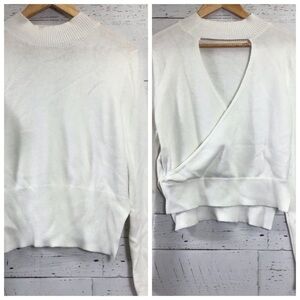 Seven Sisters Sweater Open Back White / Off White Size Medium​​​​